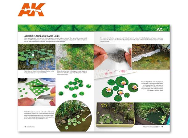 AK Learning Guide Vegaetation Bok om dioramabygging, engelsk tekst