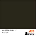 Akrylmaling. Rubber Black.  17ml. Akrylmaling for airbrush og pensel