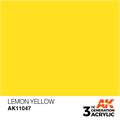 Akrylmaling.Lemon yellow. 17ml Akrylmaling for airbrush og pensel