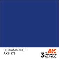 Akrylmaling Ultramarinet. 17ml Akrylmaling for airbrush og pensel
