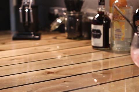 Plankebord / Bardisk - GlassCast - glassklar epoxy