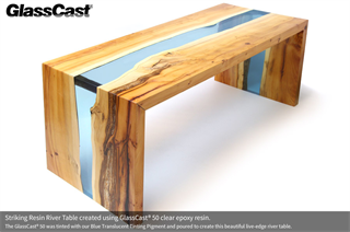River table - live edge - GlassCast