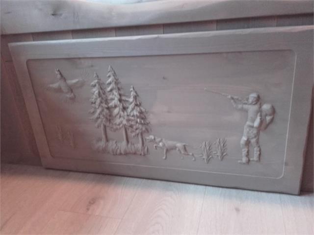 Hytteseng detalj - treskjært