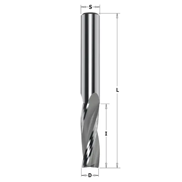 Up-Cut Spiral Bit Solid Hw D=10X32X80 Z3 