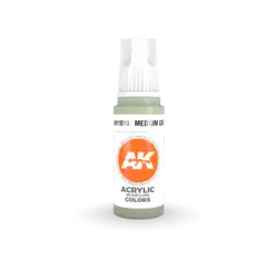 Akrylmaling. Medium Grå.  17ml. Akrylmaling for airbrush og pensel