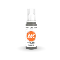Akrylmaling. English Grey.  17ml. Akrylmaling for airbrush og pensel