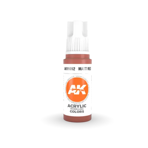 Akrylmaling.R&#248;d. 17ml Akrylmaling for airbrush og pensel