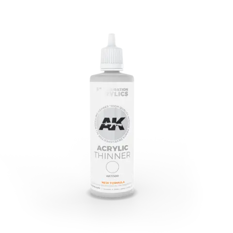 Tynner for Akrylmaling. 100ml. Airbrushtynner  for Akrylmaling