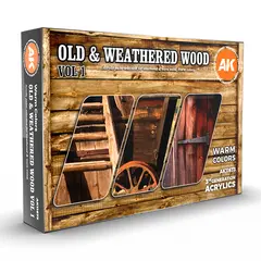 Old &amp; weatered wood Sett med 6 farger