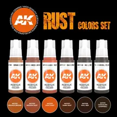 Rust and abondoned Sett med 6 farger