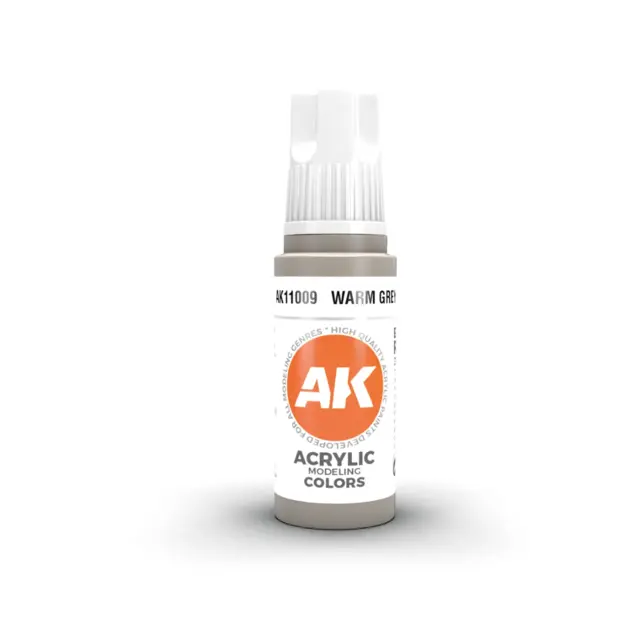 Akrylmaling.Warm Grey. 17ml Akrylmaling for airbrush og pensel 