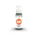 Akrylmaling. Dark Green.  17ml. Akrylmaling for airbrush og pensel