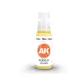 Akrylmaling.Gul. 17ml Akrylmaling for airbrush og pensel