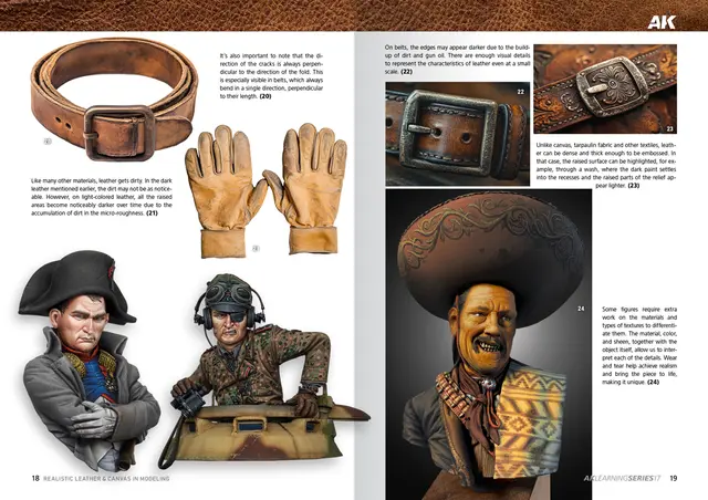 AK Learning Guide Lær og kanvas Bok om dioramabygging, engelsk tekst 