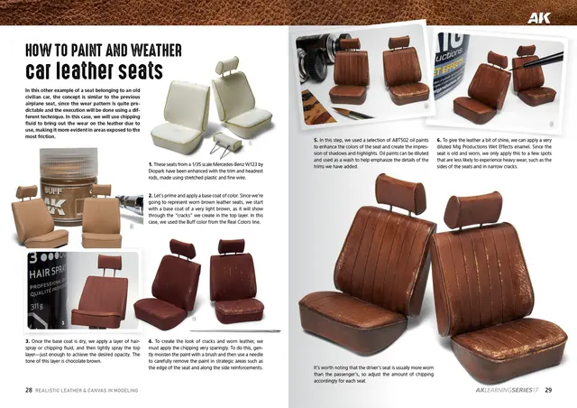 AK Learning Guide Lær og kanvas Bok om dioramabygging, engelsk tekst 