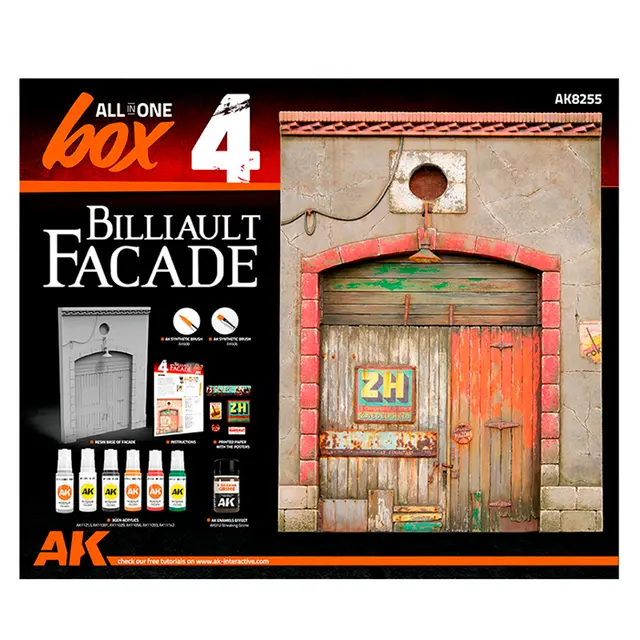 Dioramasett Fasade "All in one" Komplett sett for å lage en fasade 1/35 