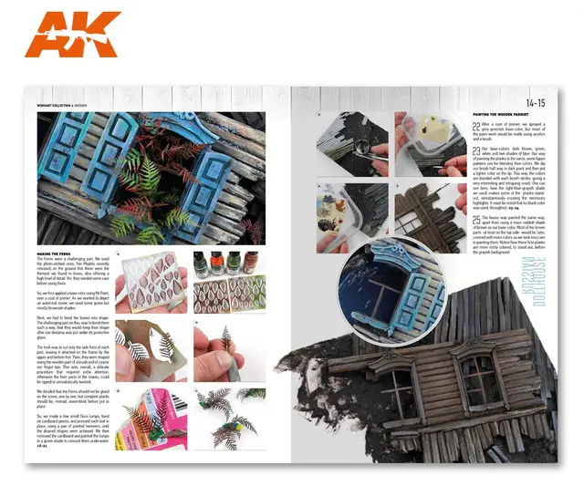 Worn Art Collection, engelsk tekst Inspirasjonsbok for dioramabygging 
