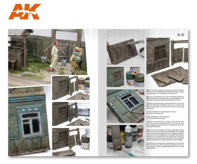 Worn Art Collection, engelsk tekst Inspirasjonsbok for dioramabygging 