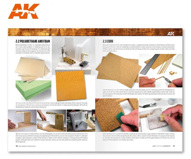 AK Learning Guide Dioramas Bok om dioramabygging, engelsk tekst 