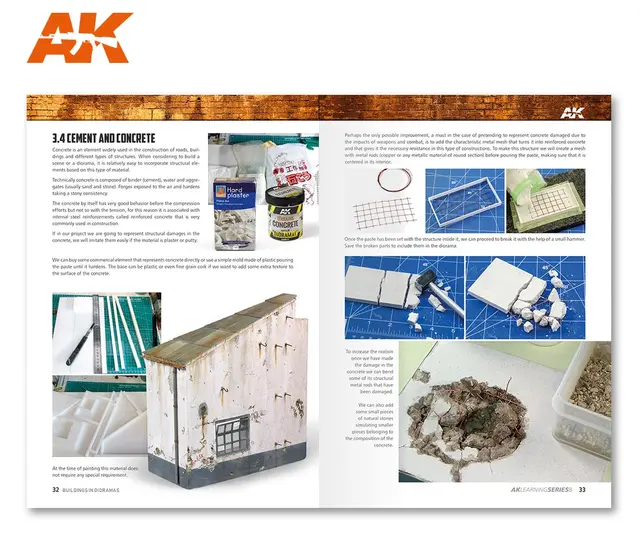 AK Learning Guide Dioramas Bok om dioramabygging, engelsk tekst 
