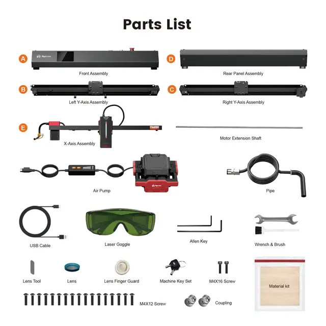 AlgoLaser Alpha MK2 40W 400x410 mm. Arbeidsområde 