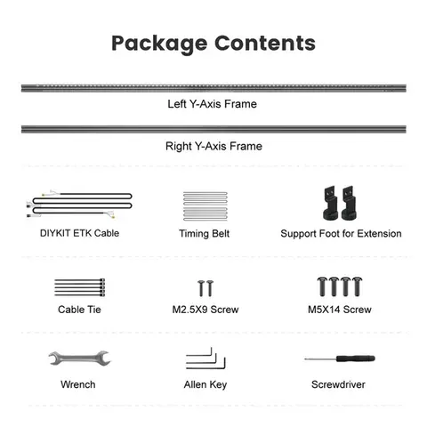 AlgoLaser Alpha MK2 forlenger sett Forlenger arbeidsflaten til 400x880mm
