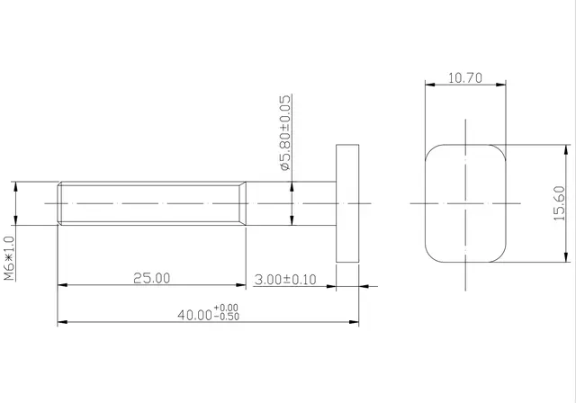 Sett med 5 knotter for T-spor 