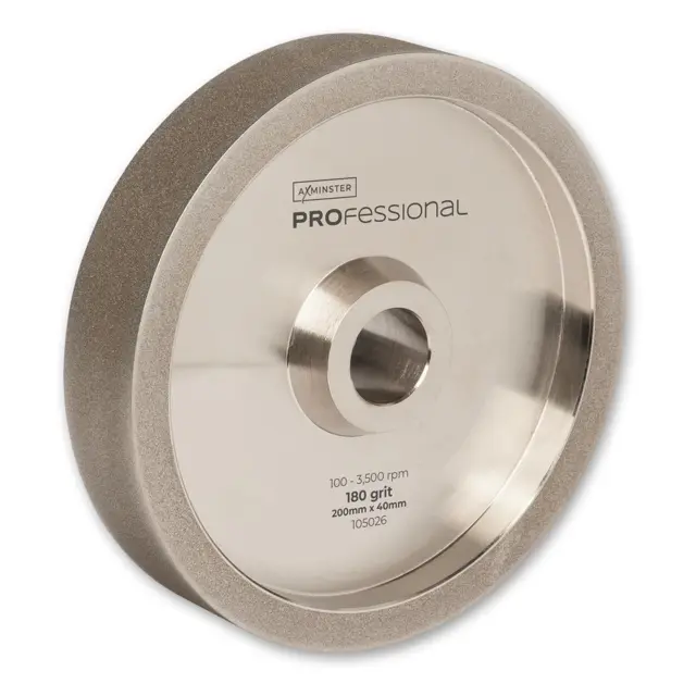 Cbn Slipeskive -Ø200X40mm.  Korning 180 