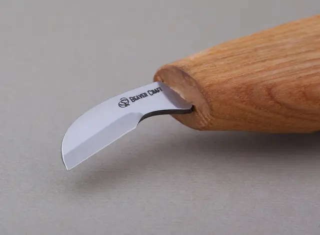 Liten Spikkekniv C5. 155mm 50mm. Bladlengde. Beavercraft 