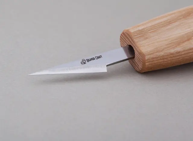 Liten Detaljekniv. C7. 160mm 40mm. Bladlengde. Beavercraft 