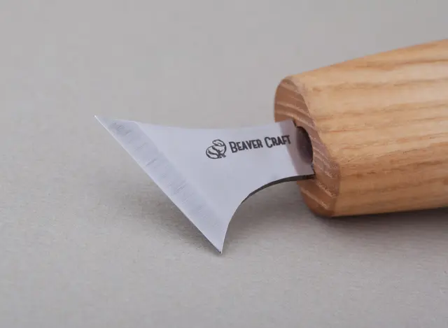 Karveskurdkniv C10s 150mm 30mm. Skjærbredde. Beavercraft 