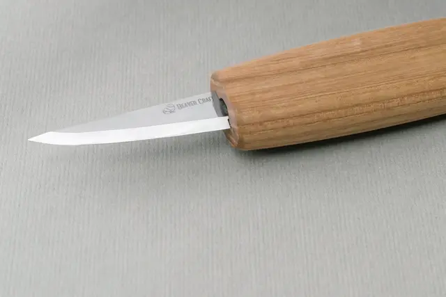 Spikkekniv C13. 165mm 60mm bladlengde. Beavercraft 