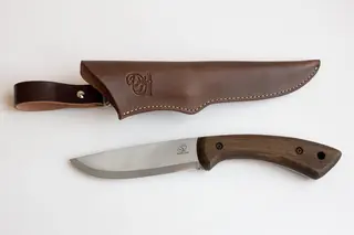 Friluftskniv BSH1. Rustfritt Eik i h&#229;ndtak. Beavercraft