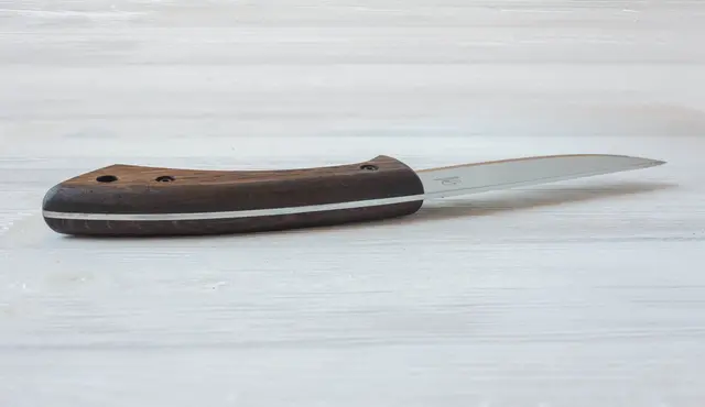 Friluftskniv BSH1. Rustfritt Eik i håndtak. Beavercraft 
