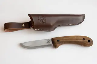 Friluftskniv BSH2. Rustfritt Valn&#248;tt i h&#229;ndtak. Beavercraft