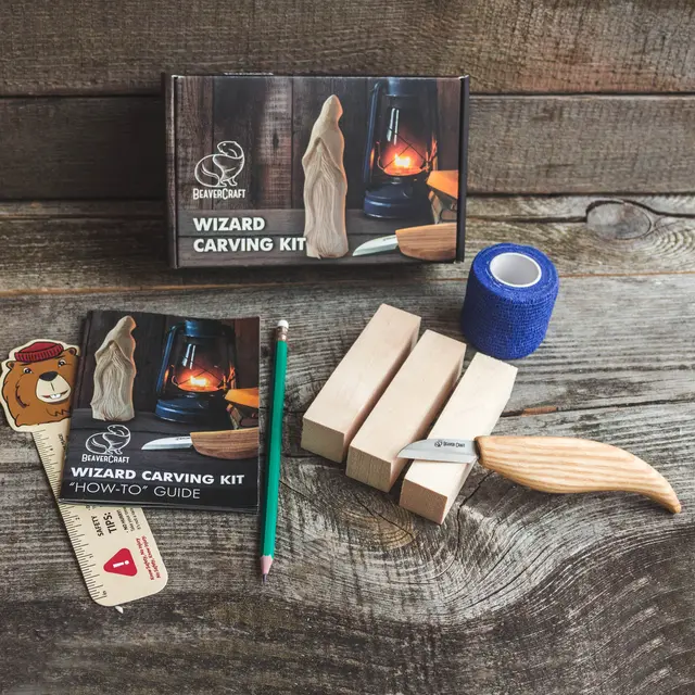 Oppstartssett til Spikking. Trollmann. Beavercraft DIY 3 