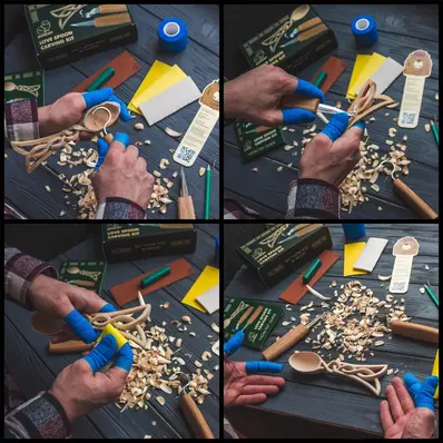 Oppstartssett til Spikking. Skje. Beavercraft DIY 4 