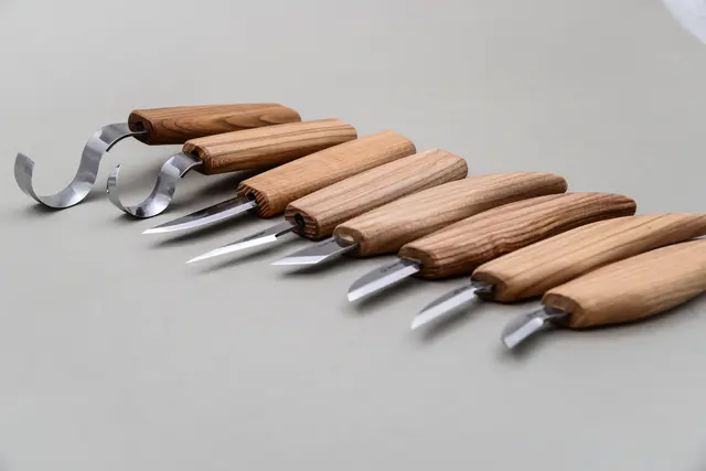 Spikkesett S08 8 kniver og slipeutstyr. Beavercraft 