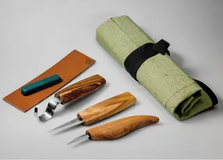 Spikkesett S17 til treskje mm. Høyre 3 kniver og slipeutstyr. Beavercraft