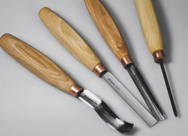 Sett med treskjærejern SC01. 4stk Beavercraft 