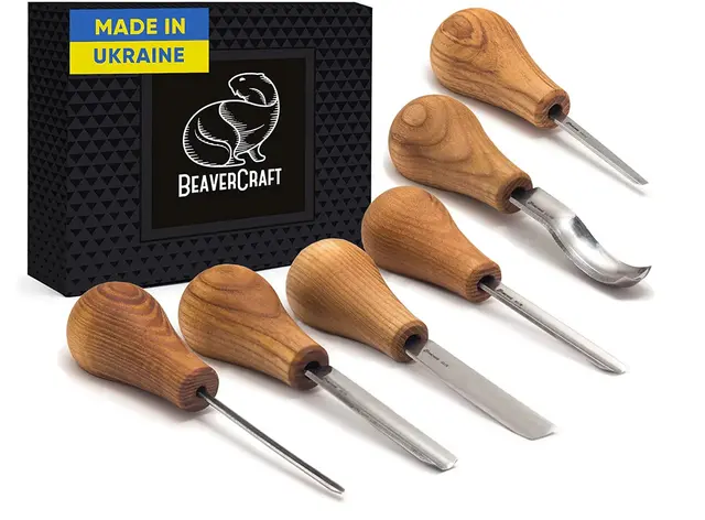 Sett med korte jern SC05. 6stk I eske. Beavercraft 