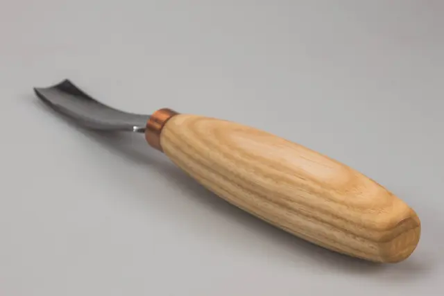 Treskjærerjern 6L/15. halvlang Beavercraft. Medium skulp. 15mm. 