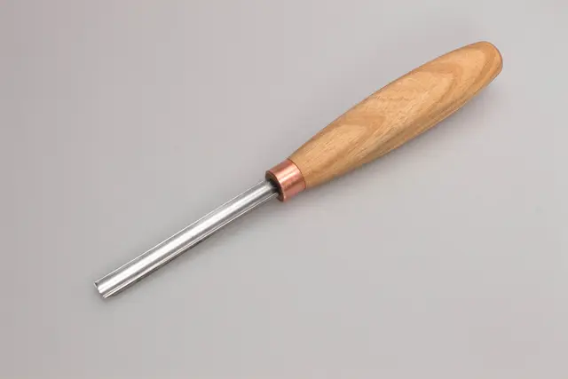 Treskjærerjern 8/8. halvlang Beavercraft. Kraftig skulp. 8mm. 