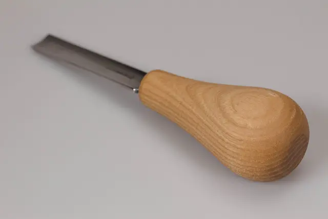 Treskjærerjern 5/12. Enhånds Beavercraft. Svak skulp. 12mm. 