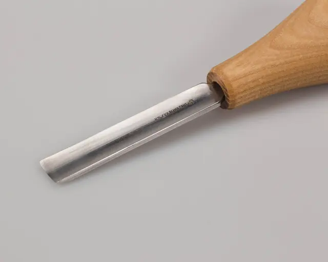 Treskjærerjern 5/12. Enhånds Beavercraft. Svak skulp. 12mm. 