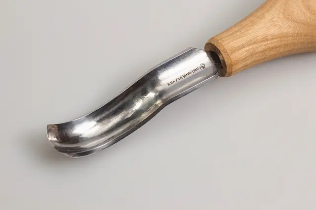 Treskjærerjern 8A/14. Enhånds Beavercraft. Kraftig skulp. 14mm. 