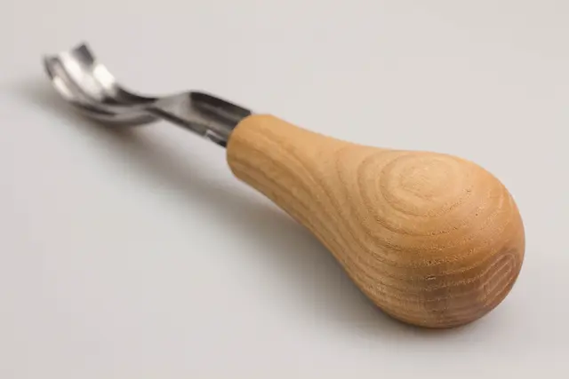 Treskjærerjern 8A/14. Enhånds Beavercraft. Kraftig skulp. 14mm. 