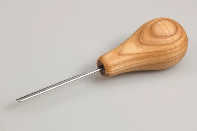 Treskjærerjern 12/2. Enhånds Beavercraft. V-stål. 2mm. 
