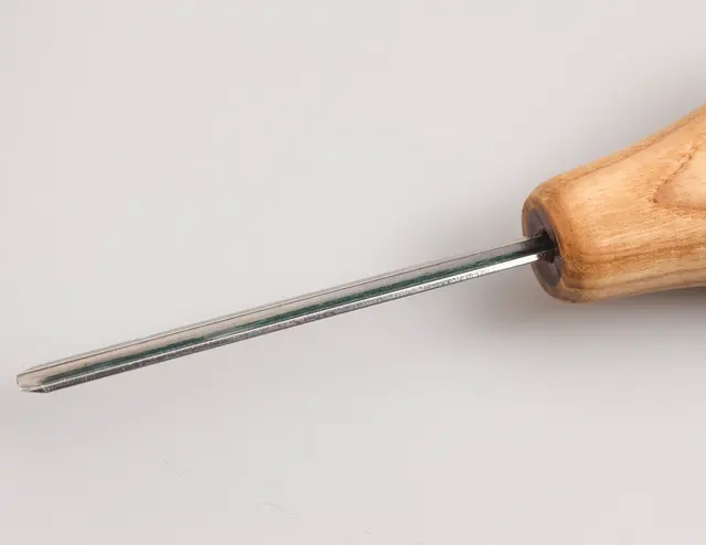 Treskjærerjern 12/2. Enhånds Beavercraft. V-stål. 2mm. 