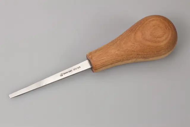 Treskjærerjern 1/3. Enhånds Beavercraft. Rett skjær. 3mm. 